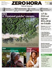 Capa do jornal Zero Hora 21/03/2026