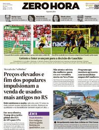 Capa do jornal Zero Hora 23/02/2026