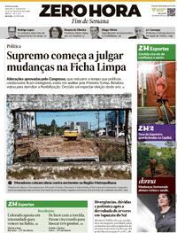 Capa Zero Hora 23/05/2026