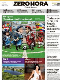 Capa do jornal Zero Hora 24/01/2026