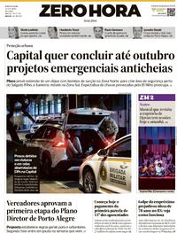 Capa do jornal Zero Hora 24/04/2026