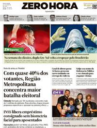 Capa Jornal Zero Hora