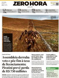 Capa Jornal Zero Hora