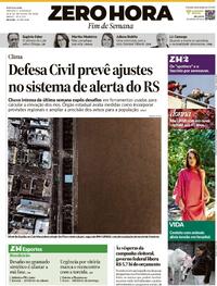 Capa Zero Hora 25/07/2026