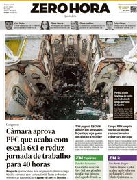 Capa Zero Hora 28/05/2026