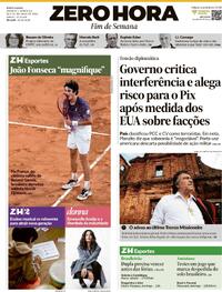 Capa Zero Hora 30/05/2026