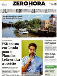 Capa do jornal Zero Hora 31/03/2026