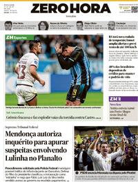 Capa Zero Hora 31/07/2026