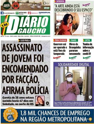 Capa Diário Gaúcho