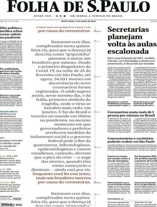 Capa Folha de S.Paulo