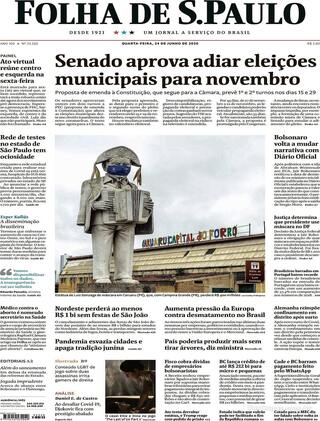 Capa Folha de S.Paulo