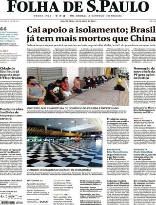 Capa Folha de S.Paulo