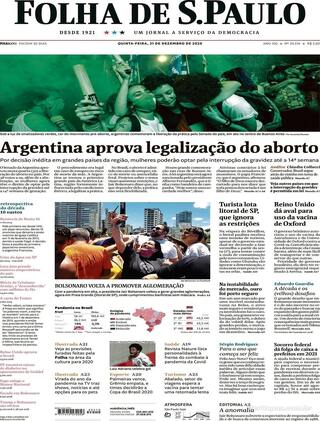 Capa Folha de S.Paulo