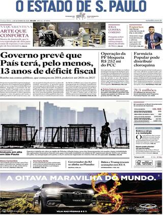Capa O Estado de Sao Paulo
