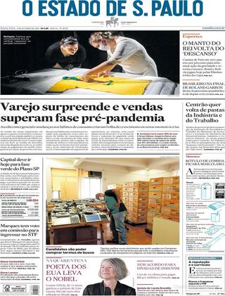 Capa O Estado de Sao Paulo