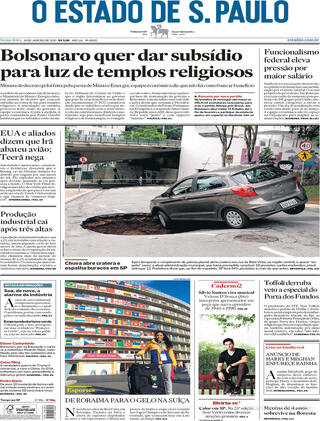 Capa O Estado de Sao Paulo