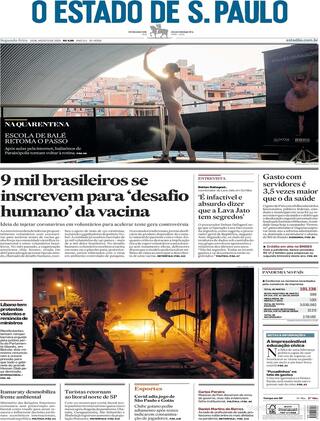 Capa O Estado de Sao Paulo
