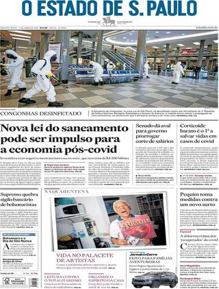 Capa O Estado de Sao Paulo