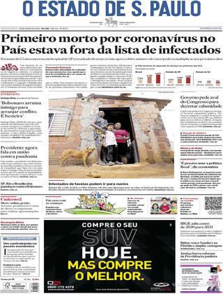 Capa O Estado de Sao Paulo