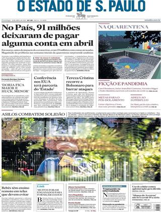 Capa O Estado de Sao Paulo