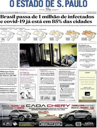 Capa O Estado de Sao Paulo