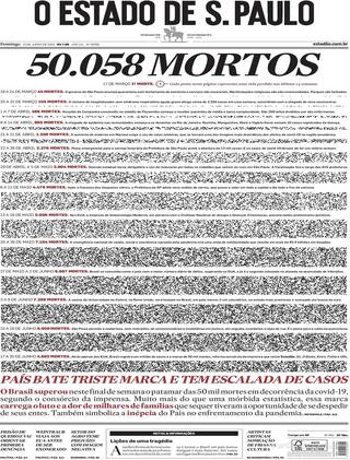 Capa O Estado de Sao Paulo