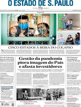 Capa O Estado de Sao Paulo