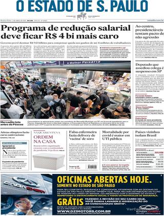 Capa Estadão