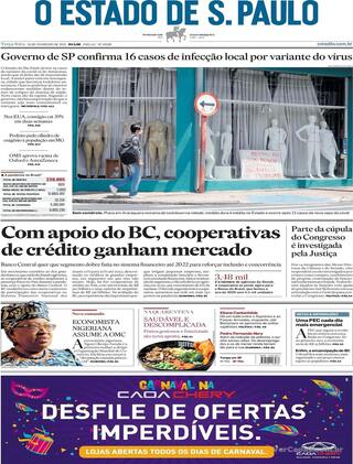 Capa Estadão