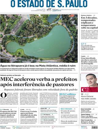 Capa Estadão
