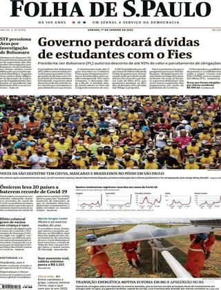 Capa Folha de S.Paulo