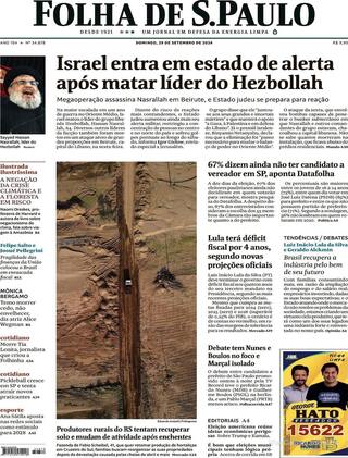 Capa Folha de S.Paulo