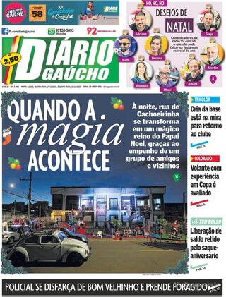 Capa Diário Gaúcho