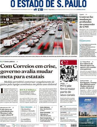 Capa Estadão