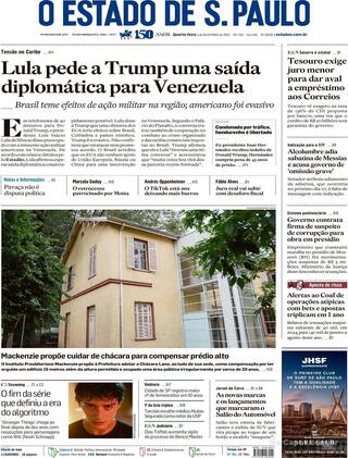 Capa Estadão
