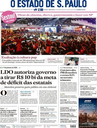 Capa Estadão