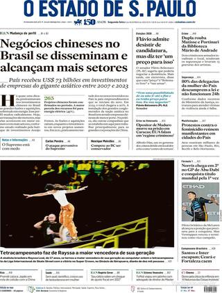 Capa Estadão