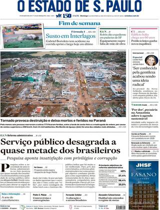 Capa Estadão