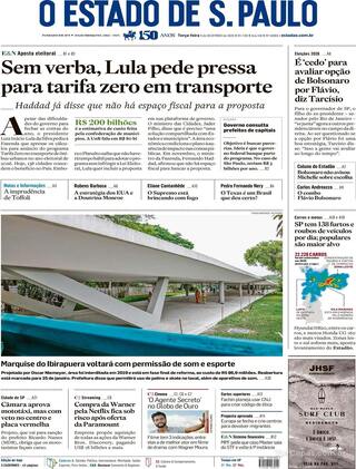 Capa Estadão