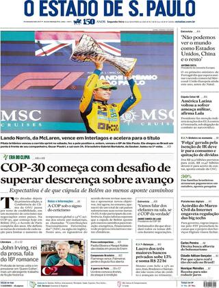 Capa Estadão