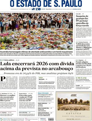 Capa Estadão