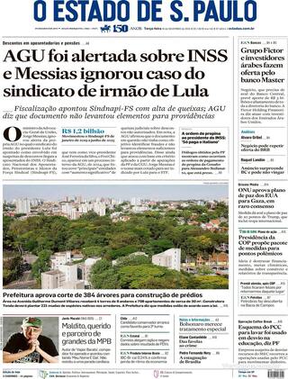 Capa Estadão
