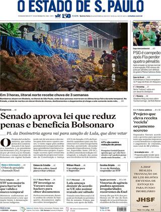Capa Estadão