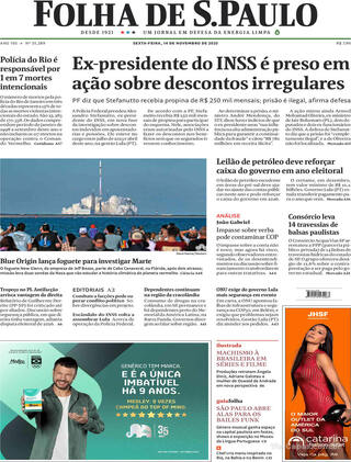 Capa Folha de S.Paulo