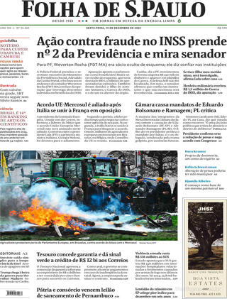 Capa Folha de S.Paulo