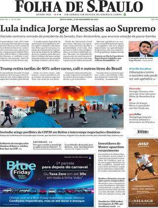 Capa Folha de S.Paulo
