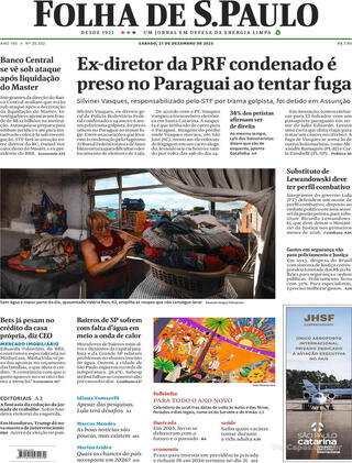 Capa Folha de S.Paulo