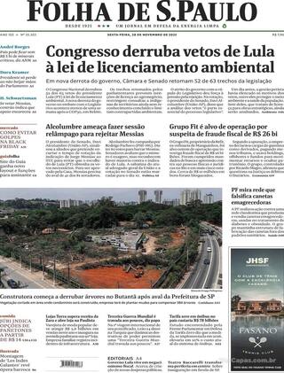 Capa Folha de S.Paulo