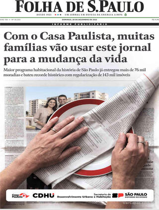 Capa Folha de S.Paulo