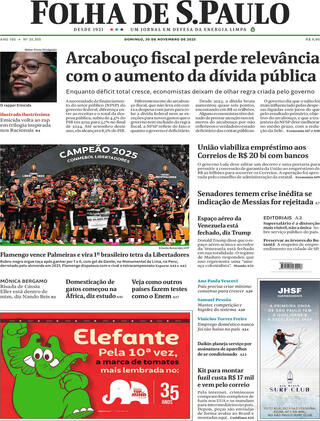 Capa Folha de S.Paulo